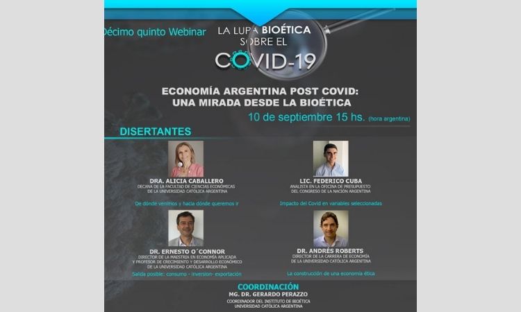 15° Seminario Web del ciclo "La lupa bioética sobre el COVID-19" 15° Seminario Web del ciclo "La lupa bioética sobre el COVID-19"