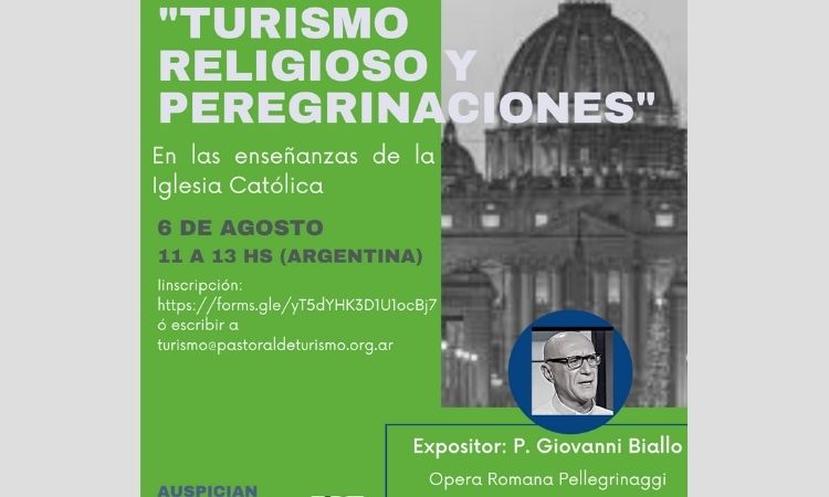 Brindarán una charla sobre turismo religioso y peregrinaciones Brindarán una charla sobre turismo religioso y peregrinaciones