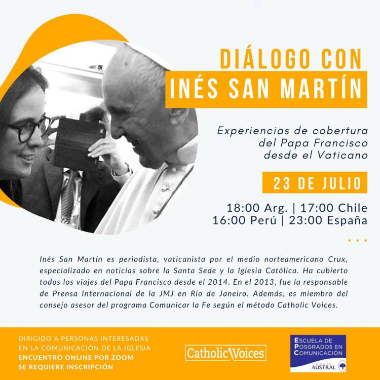 Conferencia con la periodista Inés San Martín Conferencia con la periodista Inés San Martín
