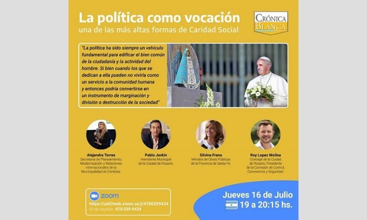 Crónica Blanca: Encuentro virtual sobre "La Política como vocación" Crónica Blanca: Encuentro virtual sobre "La Política como vocación"
