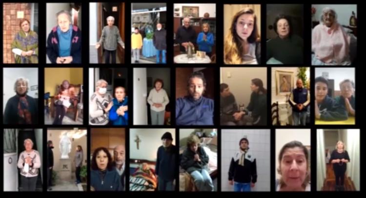 Más de 200 personas se juntaron en un rosario virtual Más de 200 personas se juntaron en un rosario virtual