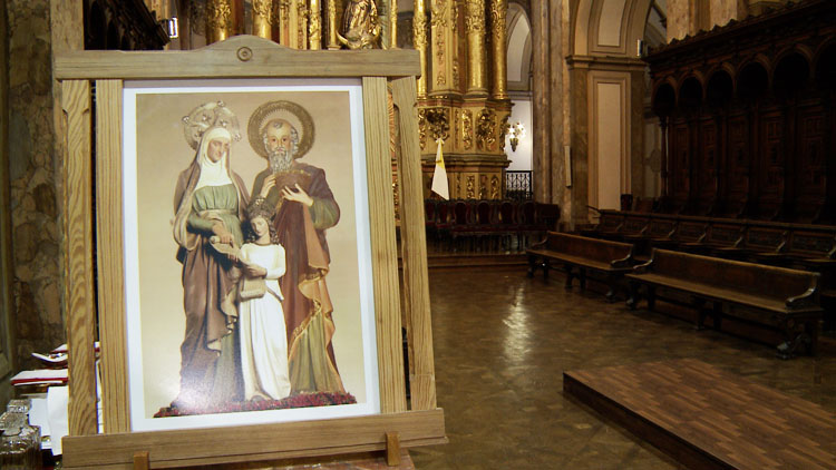 La misa de la fiesta de Santa Ana y San Joaquín La misa de la fiesta de Santa Ana y San Joaquín