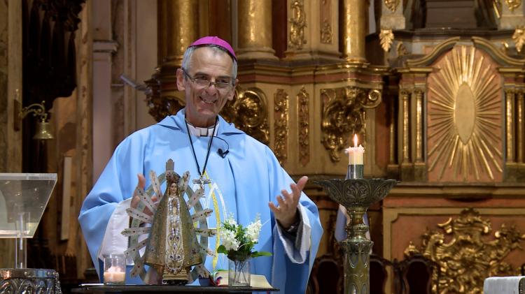 La misa en honor de la Virgen de Luján, por radio y TV La misa en honor de la Virgen de Luján, por radio y TV