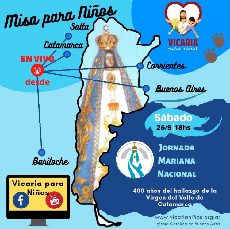 La Vicaría de Niños se une a la misa por el Año Mariano Nacional La Vicaría de Niños se une a la misa por el Año Mariano Nacional