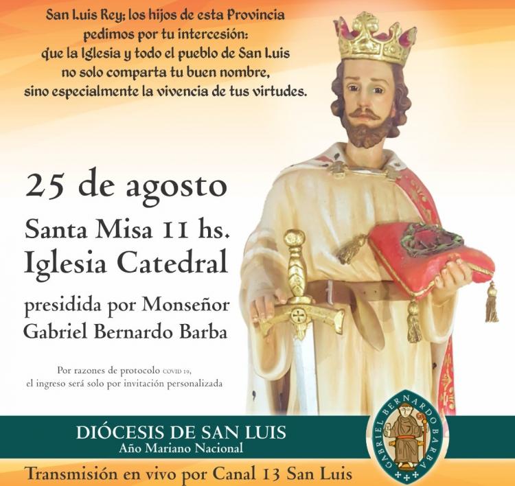 Mons. Barba preside las fiestas patronales en honor de San Luis Rey Mons. Barba preside las fiestas patronales en honor de San Luis Rey