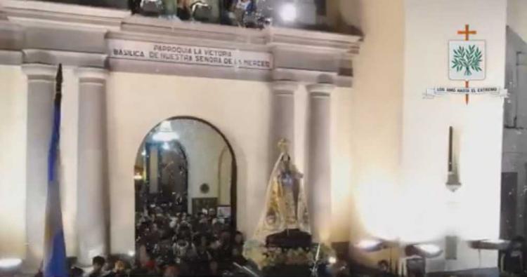 Mons. Olivera pidió la protección de la Virgen de la Merced, generala del Ejército