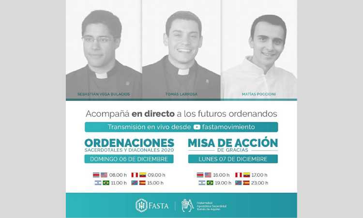 Ordenaciones de la comunidad de Fasta Ordenaciones de la comunidad de Fasta