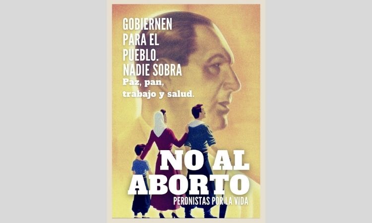 Peronistas por la vida realizan un "afichazo" en contra del aborto Peronistas por la vida realizan un "afichazo" en contra del aborto