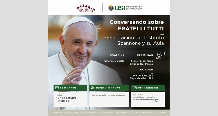USI: Conversando sobre Fratelli Tutti USI: Conversando sobre Fratelli Tutti