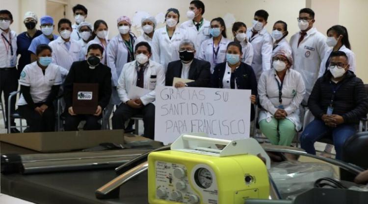 Bolivia agradece al Papa la donación de respiradores en medio de la pandemia Bolivia agradece al Papa la donación de respiradores en medio de la pandemia