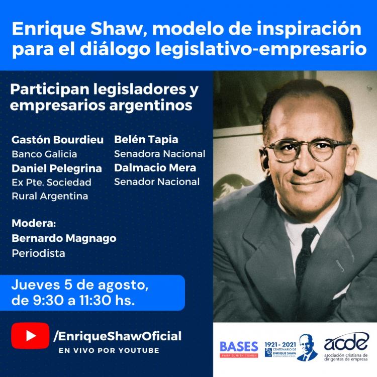 Charla virtual y misa en memoria del venerable Enrique Shaw Charla virtual y misa en memoria del venerable Enrique Shaw