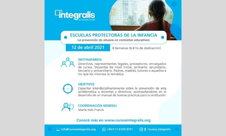 Dictarán el curso virtual "Escuelas protectoras de la infancia" sobre prevención de abusos Dictarán el curso virtual "Escuelas protectoras de la infancia" sobre prevención de abusos