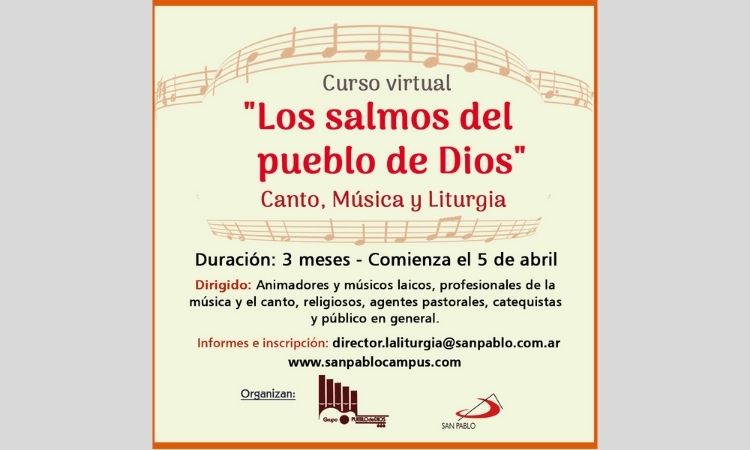 Dictarán el curso virtual "Los Salmos del pueblo de Dios" Dictarán el curso virtual "Los Salmos del pueblo de Dios"