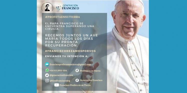 #FranciscoRezamosPorVos: Animan a orar por la recuperación del Papa #FranciscoRezamosPorVos: Animan a orar por la recuperación del Papa