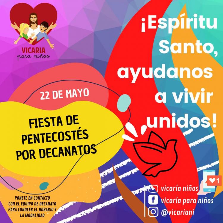 La Vicaría de Niños porteña prepara la Fiesta de Pentecostés La Vicaría de Niños porteña prepara la Fiesta de Pentecostés