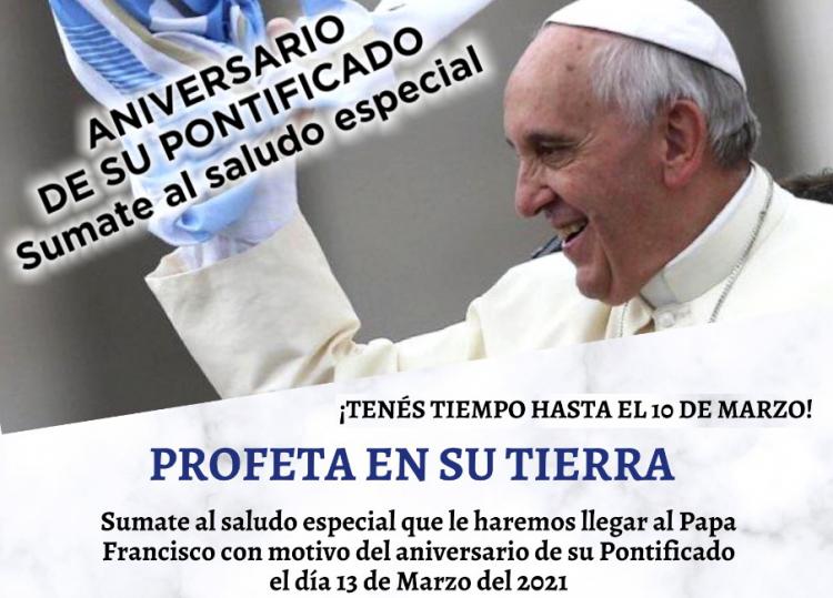 Más de cien mil argentinos desean al Papa un feliz aniversario Más de cien mil argentinos desean al Papa un feliz aniversario