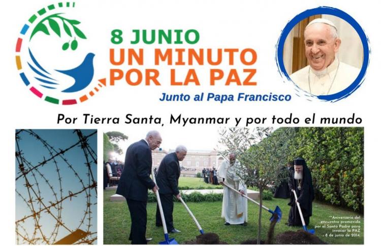 "Un Minuto por la Paz" junto al Papa Francisco "Un Minuto por la Paz" junto al Papa Francisco