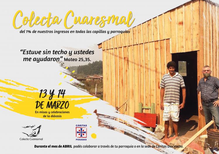 Posadas realiza su Colecta Cuaresmal del 1% Posadas realiza su Colecta Cuaresmal del 1%