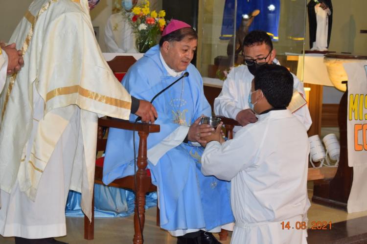 Seminarista de Cruz del Eje recibió el ministerio del acolitado Seminarista de Cruz del Eje recibió el ministerio del acolitado