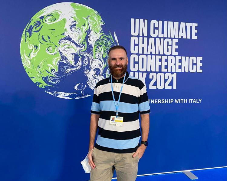 Un carmelita argentino en la COP26 Un carmelita argentino en la COP26
