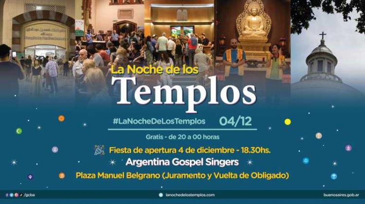 Vuelve a la presencialidad la tradicional Noche de los Templos Vuelve a la presencialidad la tradicional Noche de los Templos
