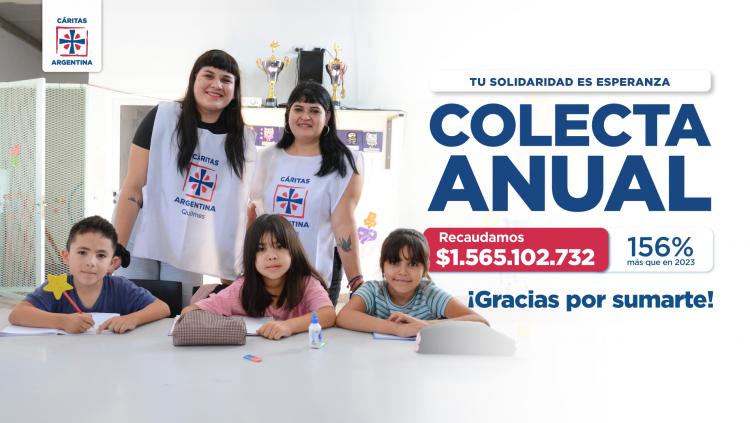 Cáritas Argentina recaudó más de $1.500 millones en su Colecta Anual Cáritas Argentina recaudó más de $1.500 millones en su Colecta Anual