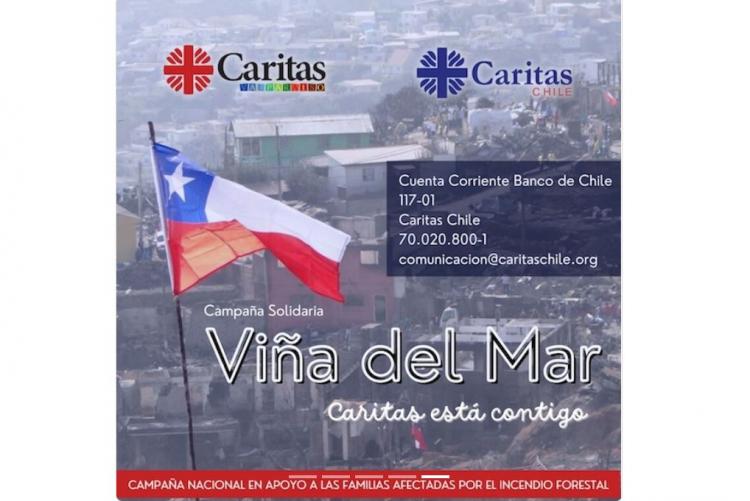Cáritas ayuda a las víctimas de los incendios en Chile Cáritas ayuda a las víctimas de los incendios en Chile