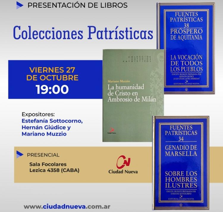 Ciudad Nueva presentará diversos textos sobre patrística Ciudad Nueva presentará diversos textos sobre patrística