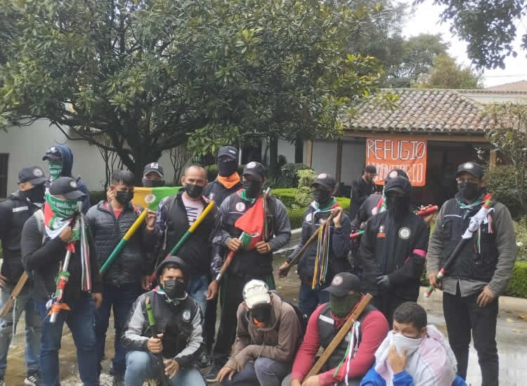 Un grupo de indígenas tomó la sede la nunciatura apostólica en Bogotá Un grupo de indígenas tomó la sede la nunciatura apostólica en Bogotá