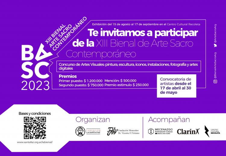 Convocan a artistas para la XIII Bienal de Arte Sacro Contemporáneo Convocan a artistas para la XIII Bienal de Arte Sacro Contemporáneo
