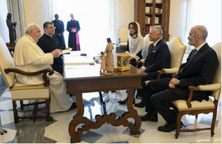 El Papa agradeció al rey de Jordania la protección de los Santos Lugares El Papa agradeció al rey de Jordania la protección de los Santos Lugares