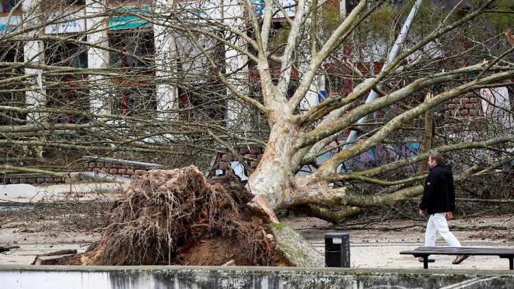 El Papa reza por las víctimas y desplazados de la tormenta Kristin en Portugal