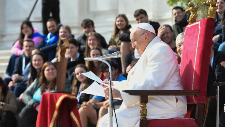 El Papa se reunió con los jóvenes en Venecia El Papa se reunió con los jóvenes en Venecia