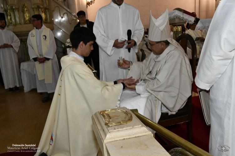 El salesiano Mauricio Calgaro fue ordenado sacerdote en Curuzú Cuatiá