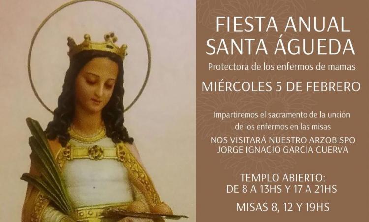 El santuario de Santa Lucía celebra la fiesta anual de Santa Águeda El santuario de Santa Lucía celebra la fiesta anual de Santa Águeda