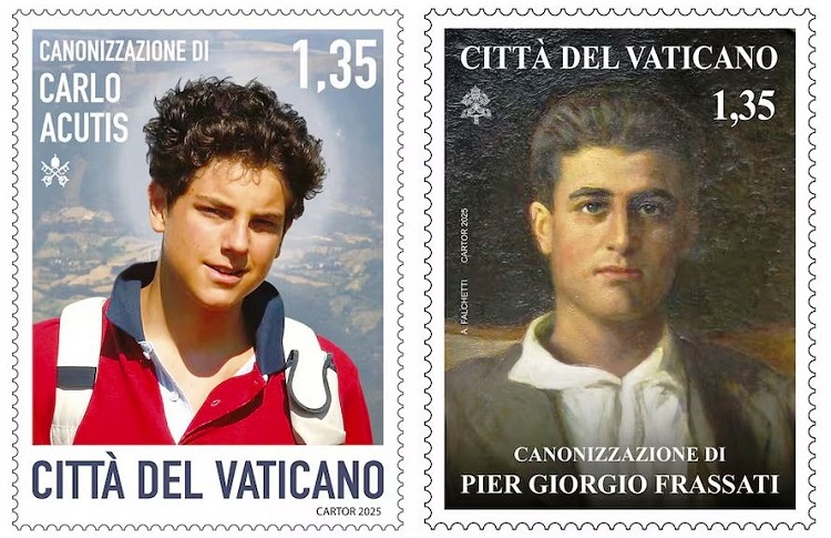El Vaticano emite sellos de Acutis y Frassati por su canonización