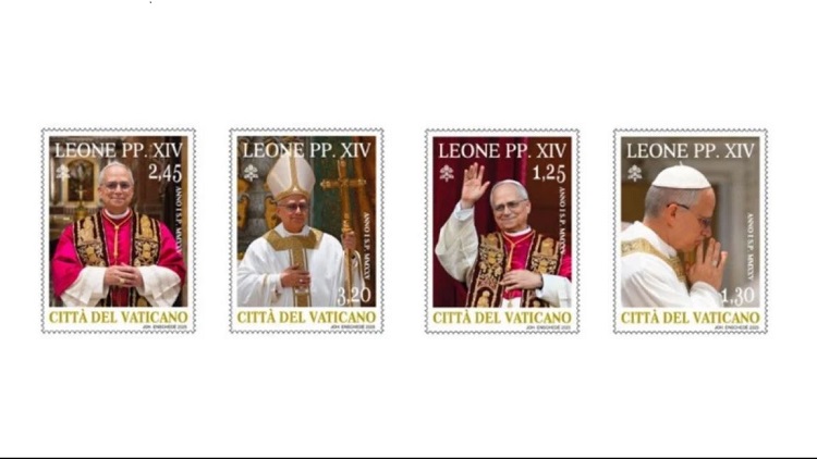 El Vaticano emitió la primera serie de sellos del papa León XIV El Vaticano emitió la primera serie de sellos del papa León XIV