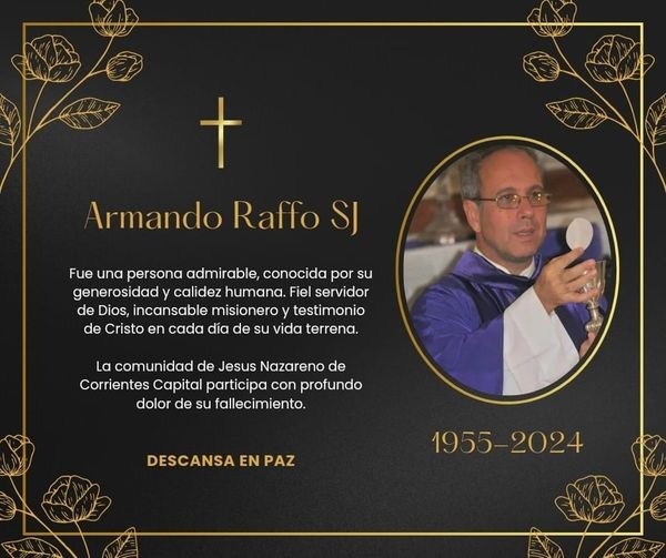 Falleció en Corrientes un sacerdote jesuita Falleció en Corrientes un sacerdote jesuita