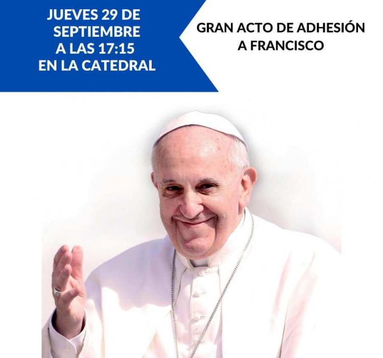 Gran acto de adhesión al papa Francisco y su magisterio en La Plata Gran acto de adhesión al papa Francisco y su magisterio en La Plata