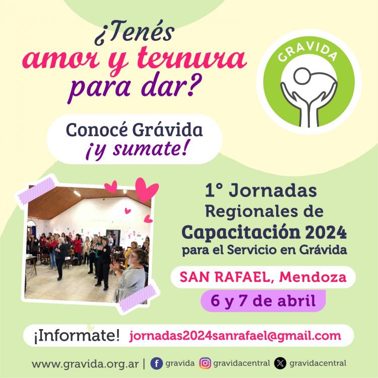 Grávida realizará jornadas de capacitación en la Región de Cuyo Grávida realizará jornadas de capacitación en la Región de Cuyo