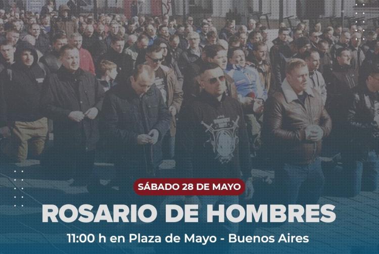 Hombres se unirán a rezar el Rosario en Buenos Aires Hombres se unirán a rezar el Rosario en Buenos Aires