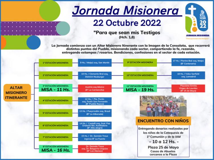 Jornada misionera del santuario de la Virgen de la Consolata de Sampacho Jornada misionera del santuario de la Virgen de la Consolata de Sampacho