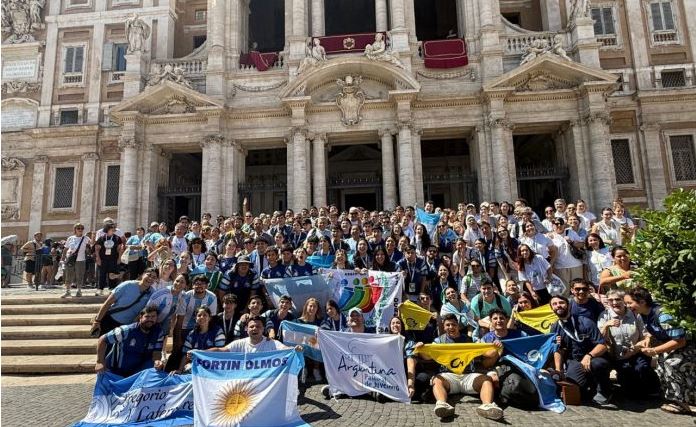 Jóvenes de toda la Argentina celebraron el Jubileo 2025 en Roma