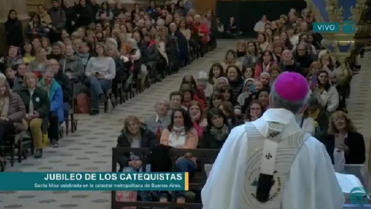 Jubileo de los Catequistas: 'Lo central es Jesús' recordó Mons. García Cuerva