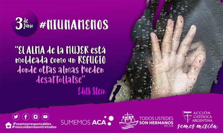 La Acción Católica se une a #NiUnaMenos como búsqueda de la vida digna La Acción Católica se une a #NiUnaMenos como búsqueda de la vida digna