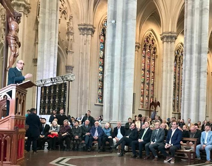 La comunidad platense unida en un acto de adhesión al papa Francisco La comunidad platense unida en un acto de adhesión al papa Francisco