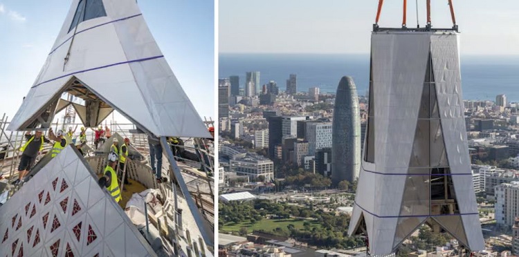 La Sagrada Familia de Barcelona se convierte en la iglesia más alta del mundo