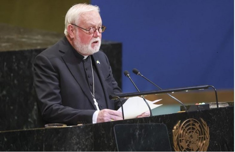 Gallagher: 'La verdadera paz nace solo de la justicia'