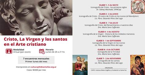 Lanzan el curso virtual 'Cristo, la Virgen y los santos en el arte cristiano' Lanzan el curso virtual 'Cristo, la Virgen y los santos en el arte cristiano'