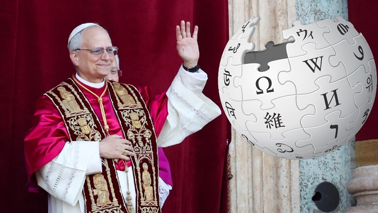 León XIV, el Papa récord de Wikipedia